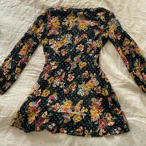 zara floral romper dress